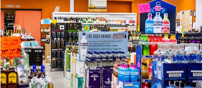 liquor displays
