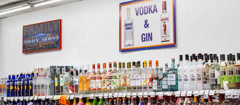 top shelf vodka 